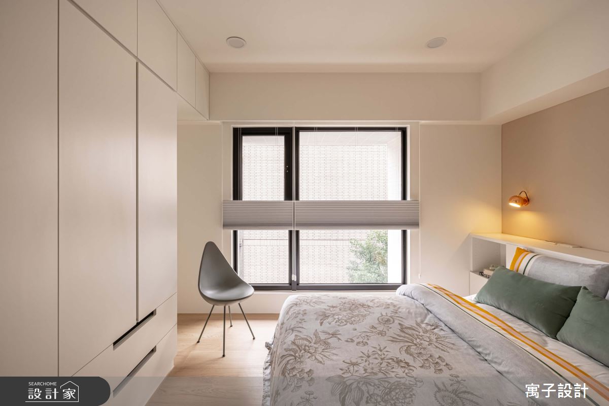 30坪新成屋(5年以下)＿北歐風臥室案例圖片＿寓子設計＿寓子_花心之11