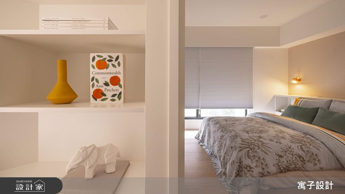 30坪新成屋(5年以下)＿北歐風臥室案例圖片＿寓子設計＿寓子_花心之9