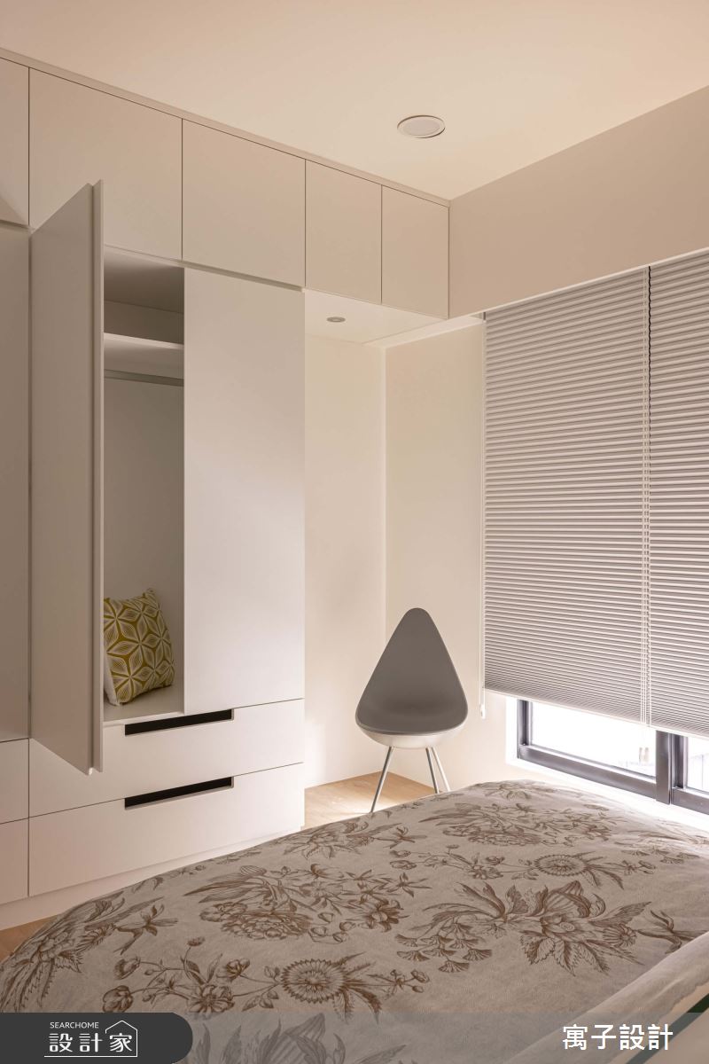 30坪新成屋(5年以下)＿北歐風臥室案例圖片＿寓子設計＿寓子_花心之12
