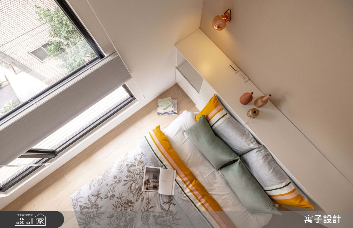 30坪新成屋(5年以下)＿北歐風臥室案例圖片＿寓子設計＿寓子_花心之10