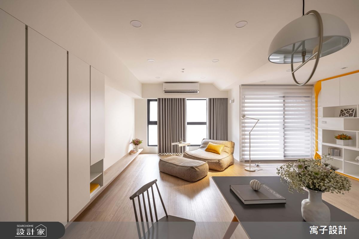 30坪新成屋(5年以下)＿北歐風客廳餐廳案例圖片＿寓子設計＿寓子_花心之5