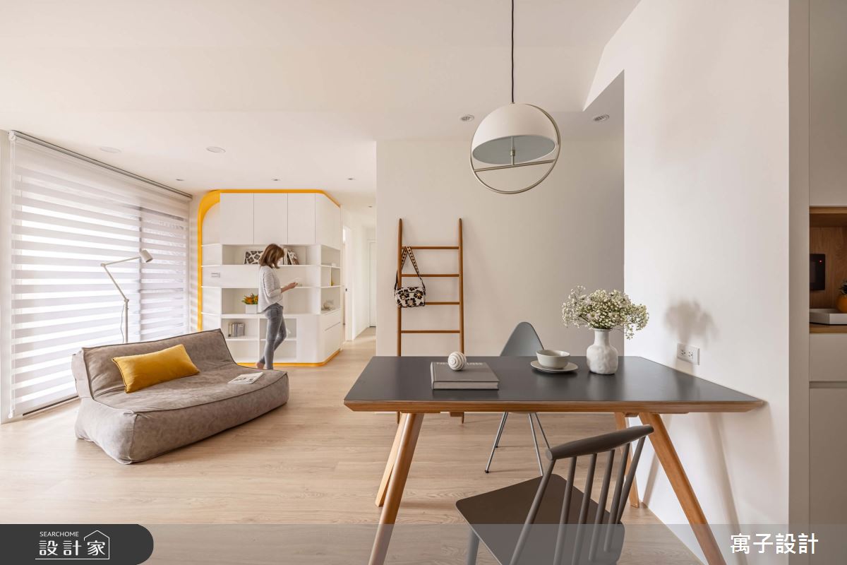30坪新成屋(5年以下)＿北歐風客廳餐廳案例圖片＿寓子設計＿寓子_花心之6