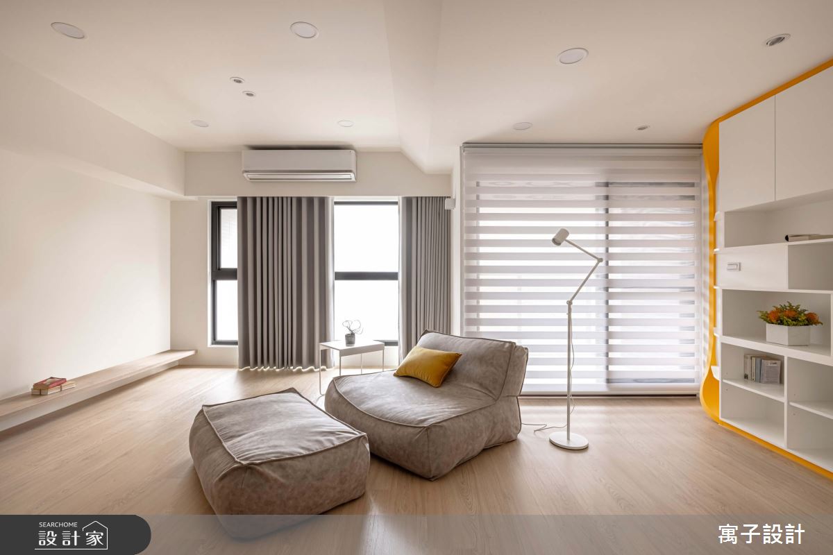 30坪新成屋(5年以下)＿北歐風客廳案例圖片＿寓子設計＿寓子_花心之3