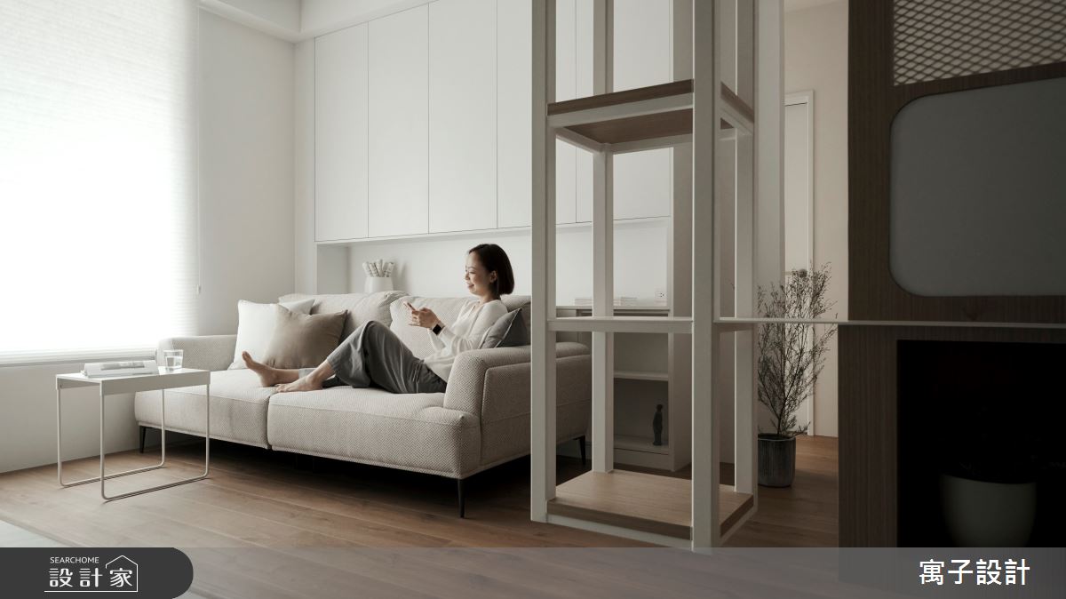 36坪新成屋(5年以下)＿北歐風客廳案例圖片＿寓子設計＿寓子_浮雲之4