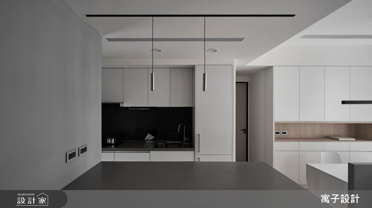 25坪新成屋(5年以下)＿北歐風吧檯工作區案例圖片＿寓子設計＿寓子_C大調之4