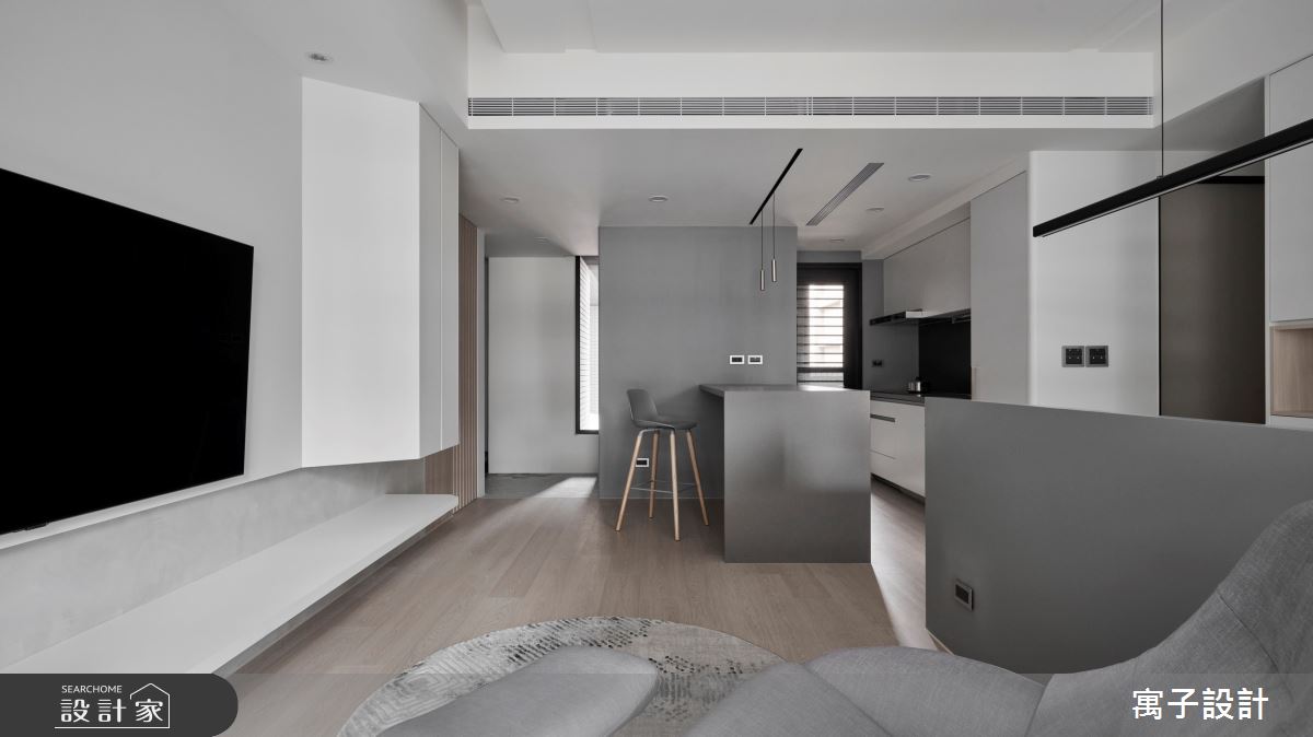 25坪新成屋(5年以下)＿北歐風客廳案例圖片＿寓子設計＿寓子_C大調之8