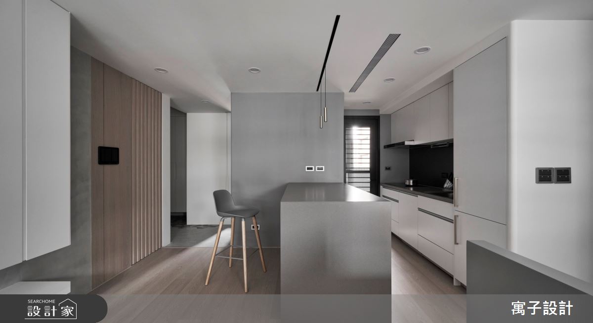 25坪新成屋(5年以下)＿北歐風廚房吧檯中島案例圖片＿寓子設計＿寓子_C大調之10