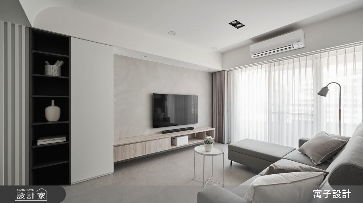 40坪老屋(16~30年)＿北歐風客廳案例圖片＿寓子設計＿寓子_生活有行-凝聚之2