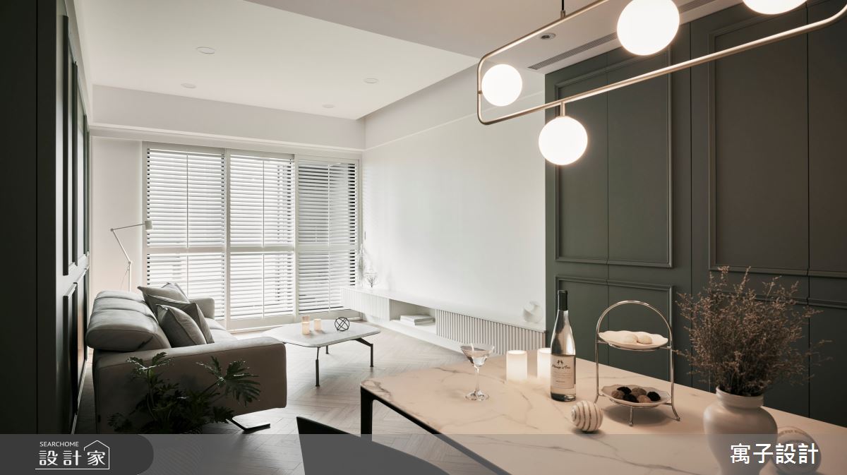 30坪新成屋(5年以下)＿美式風客廳案例圖片＿寓子設計＿寓子_Olive tree之9