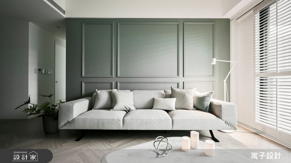 30坪新成屋(5年以下)＿美式風客廳案例圖片＿寓子設計＿寓子_Olive tree之12