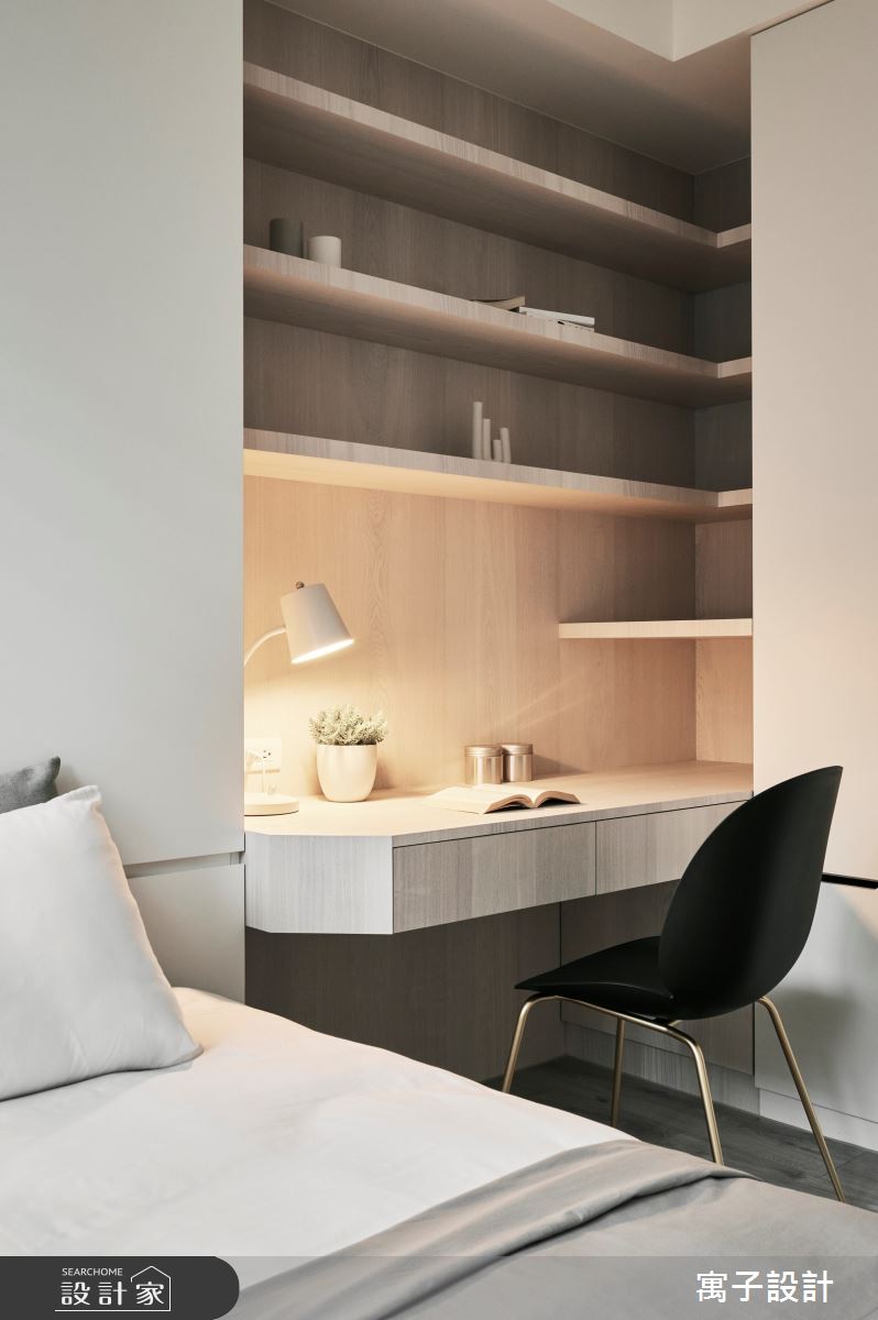 30坪新成屋(5年以下)＿美式風臥室案例圖片＿寓子設計＿寓子_Olive tree之20