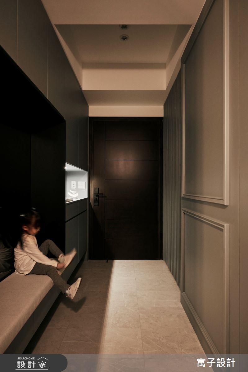 30坪新成屋(5年以下)＿美式風玄關案例圖片＿寓子設計＿寓子_Olive tree之2