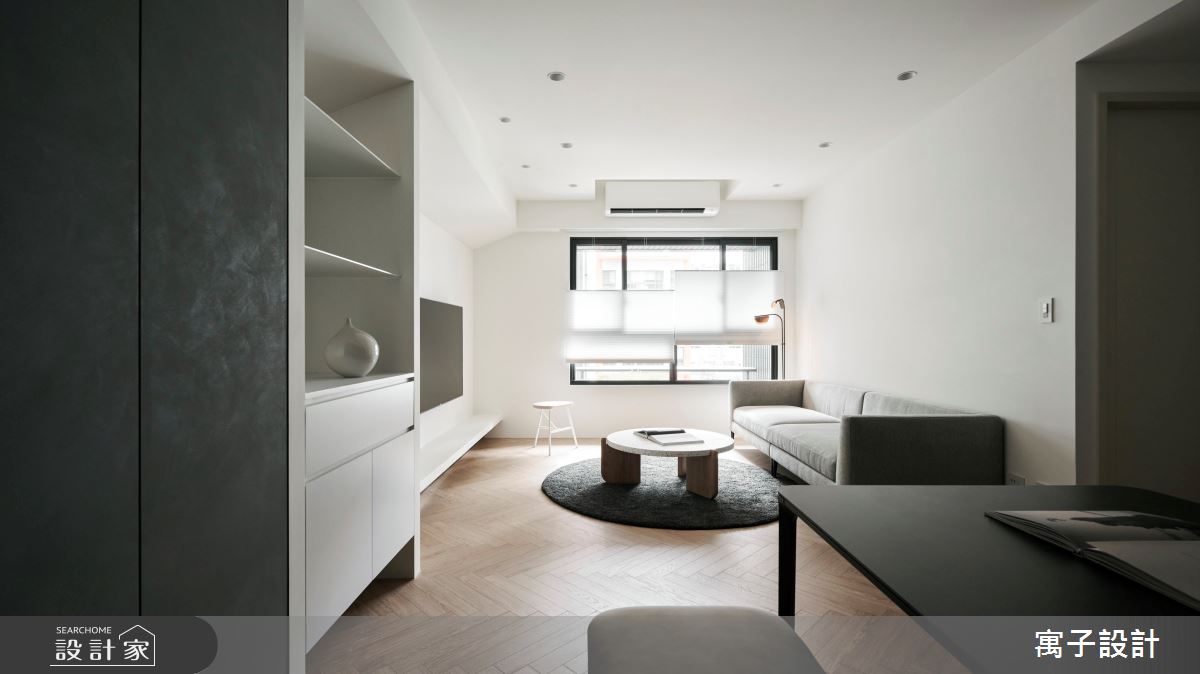 30坪新成屋(5年以下)＿現代風客廳案例圖片＿寓子設計＿寓子_浮石之4
