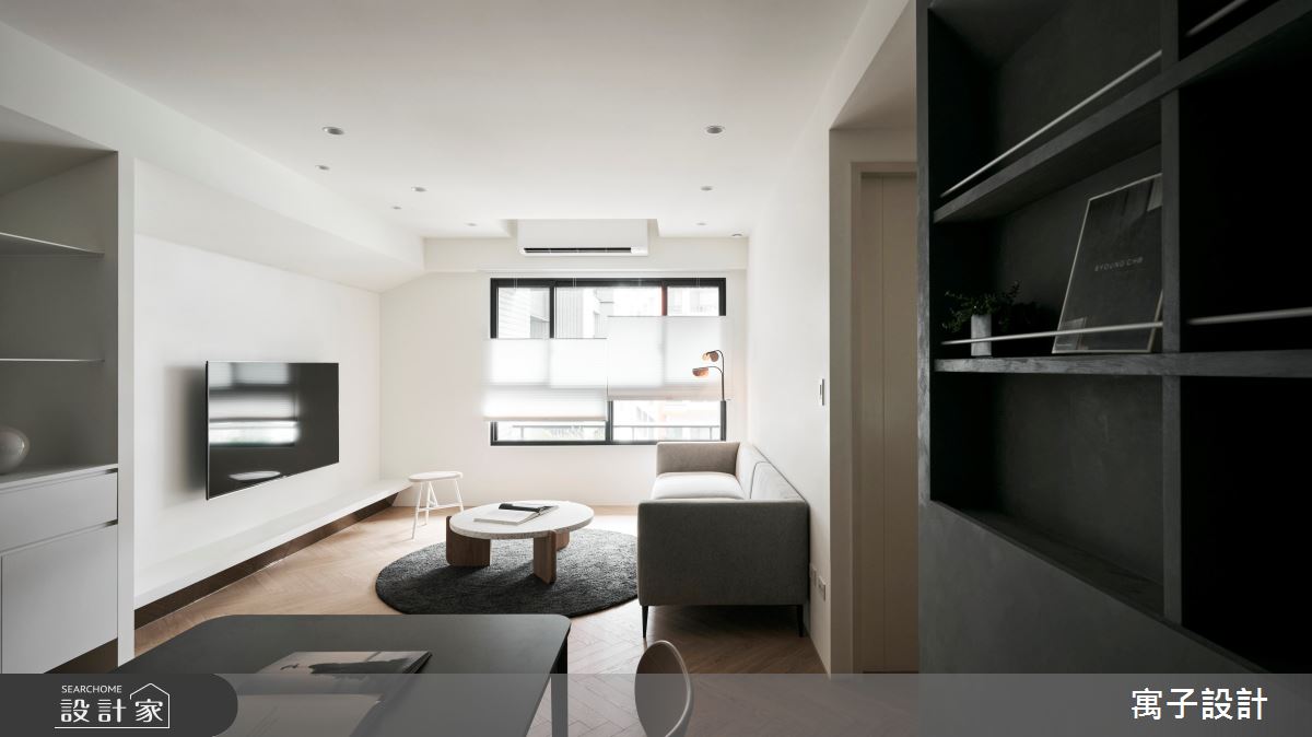 30坪新成屋(5年以下)＿現代風客廳案例圖片＿寓子設計＿寓子_浮石之3
