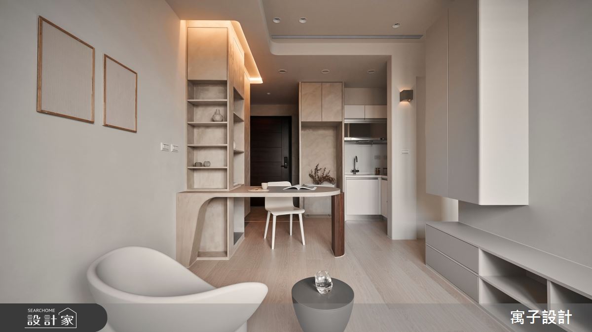 15坪新成屋(5年以下)＿北歐風客廳案例圖片＿寓子設計＿寓子_萌生之6