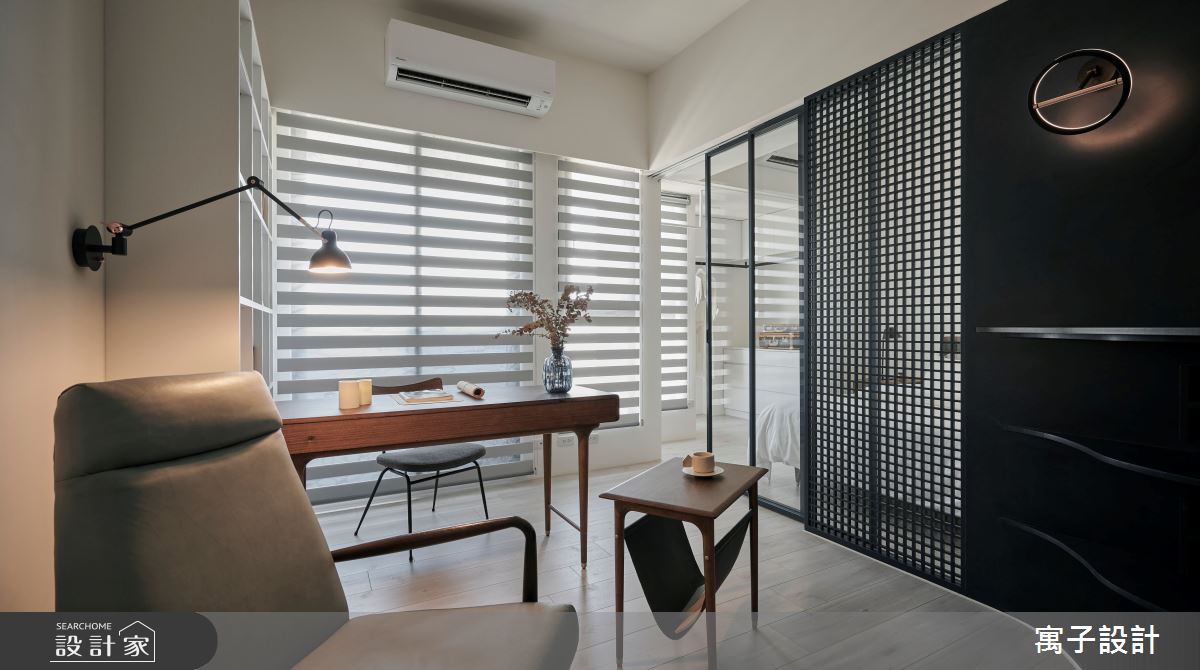 16坪新成屋(5年以下)＿北歐風客廳書房案例圖片＿寓子設計＿寓子_漂流銀河之2