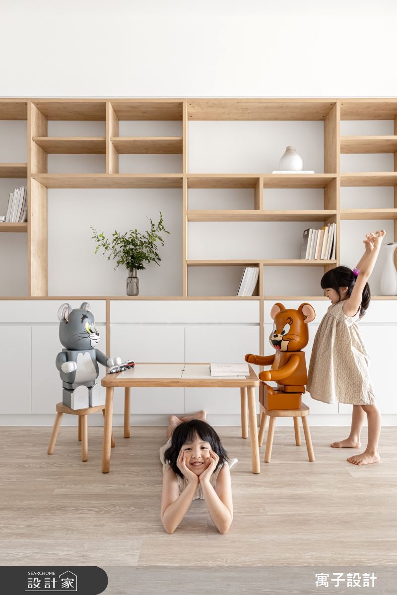 30坪新成屋(5年以下)＿北歐風多功能室案例圖片＿寓子設計＿寓子_Girls之7
