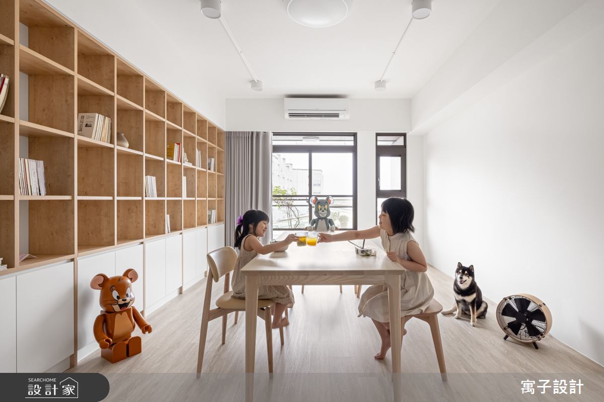 30坪新成屋(5年以下)＿北歐風多功能室案例圖片＿寓子設計＿寓子_Girls之9