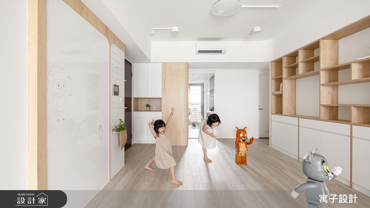 30坪新成屋(5年以下)＿北歐風多功能室案例圖片＿寓子設計＿寓子_Girls之3