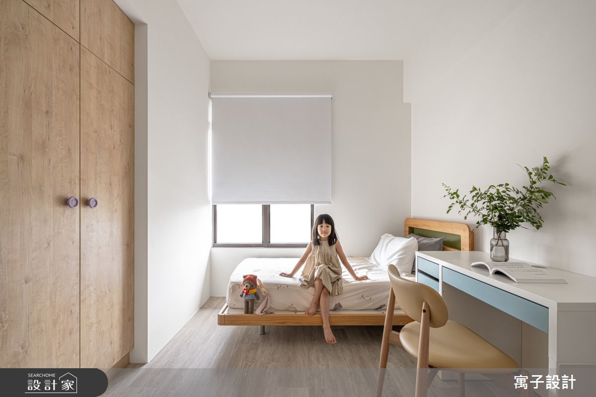 30坪新成屋(5年以下)＿北歐風臥室案例圖片＿寓子設計＿寓子_Girls之11