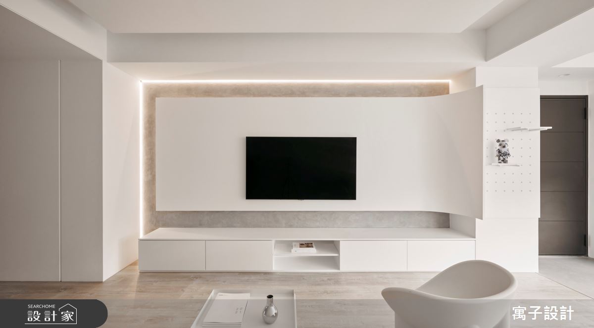 36坪老屋(16~30年)＿北歐風客廳案例圖片＿寓子設計＿寓子_L. SPACE之4