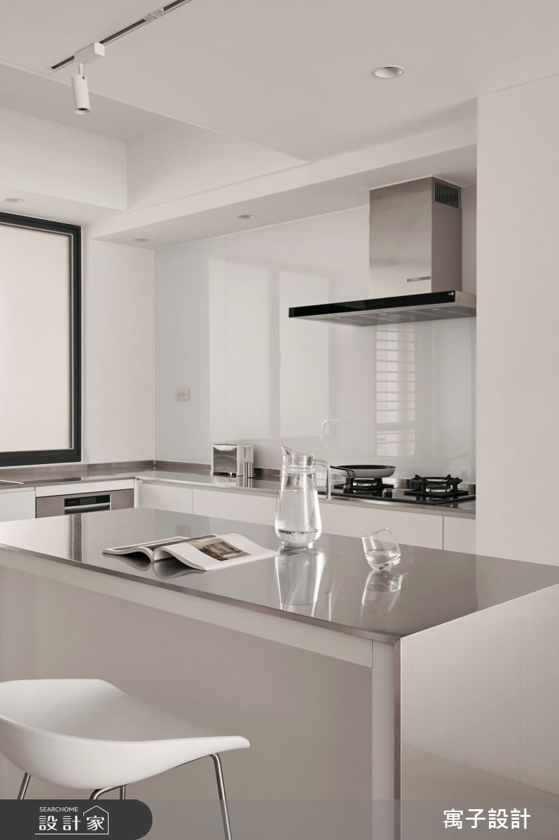 36坪老屋(16~30年)＿北歐風客廳餐廳中島案例圖片＿寓子設計＿寓子_L. SPACE之9