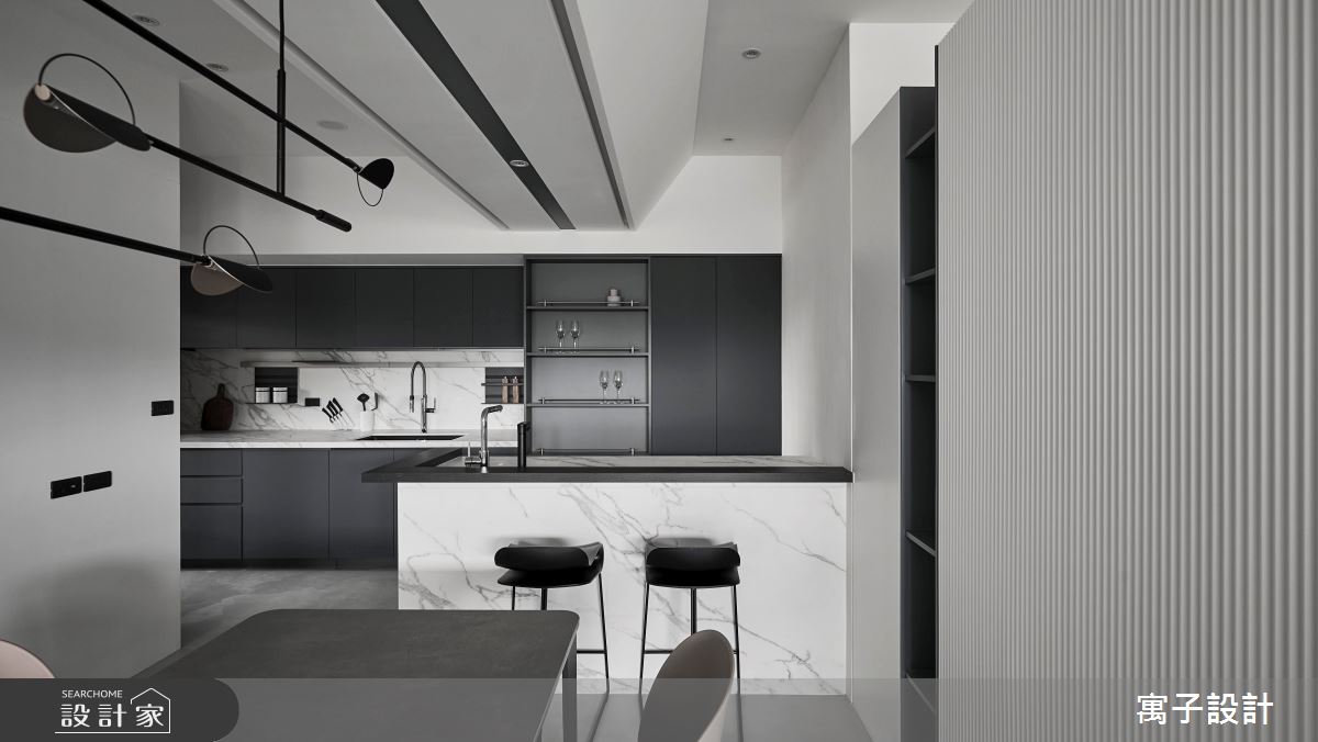 45坪老屋(16~30年)＿現代風餐廳吧檯案例圖片＿寓子設計＿寓子_蘊·雲染之11