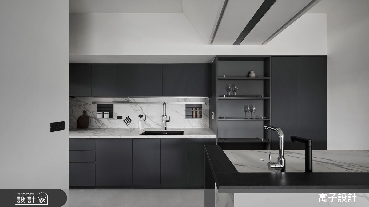 45坪老屋(16~30年)＿現代風廚房吧檯案例圖片＿寓子設計＿寓子_蘊·雲染之13