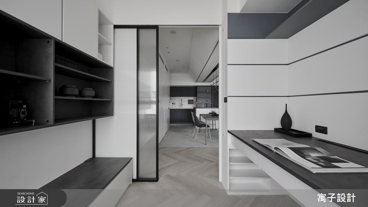 45坪老屋(16~30年)＿現代風書房案例圖片＿寓子設計＿寓子_蘊·雲染之14