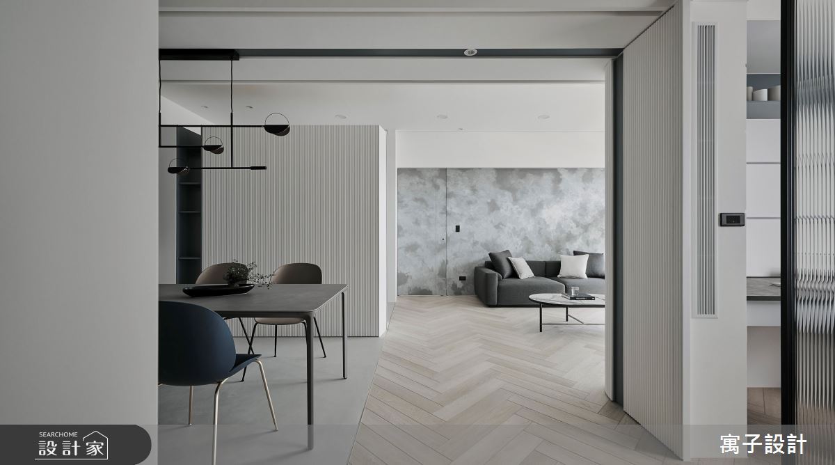 45坪老屋(16~30年)＿現代風客廳餐廳案例圖片＿寓子設計＿寓子_蘊·雲染之15