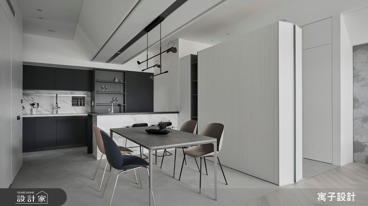 45坪老屋(16~30年)＿現代風餐廳吧檯案例圖片＿寓子設計＿寓子_蘊·雲染之10