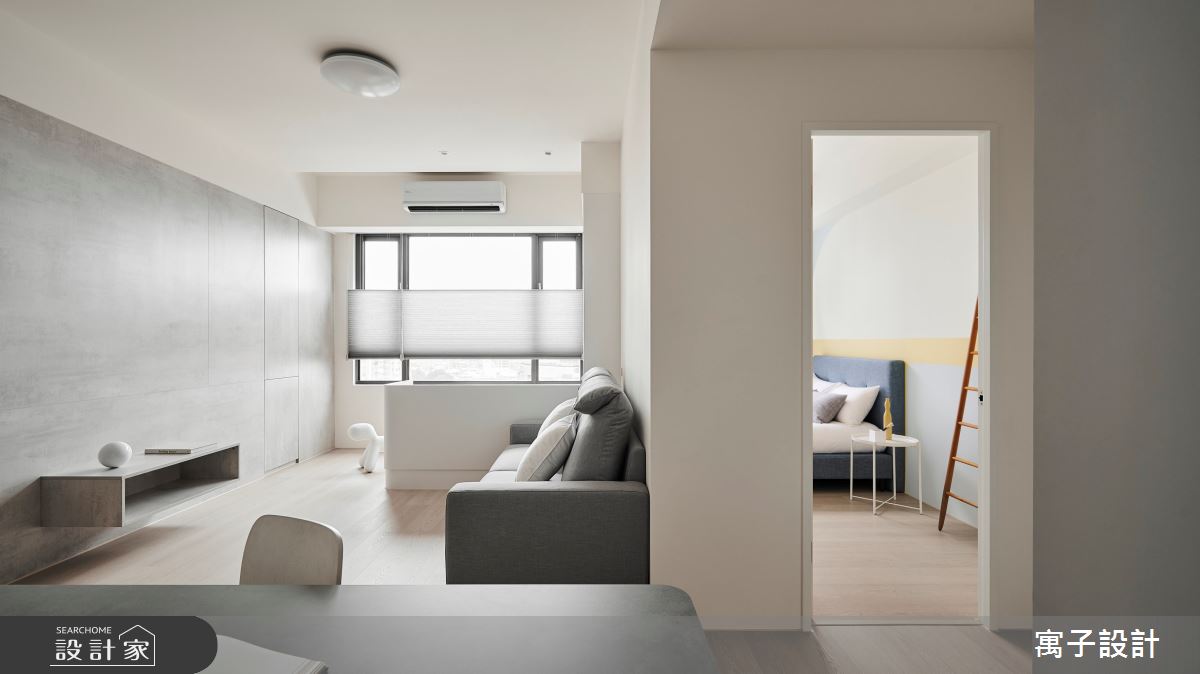 40坪毛胚屋＿北歐風客廳案例圖片＿寓子設計＿寓子_白裡透之12