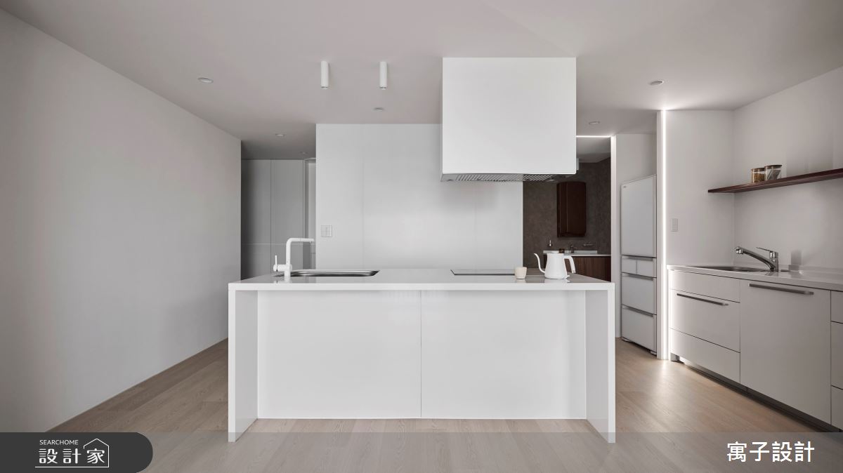 20坪毛胚屋＿北歐風餐廳廚房吧檯中島案例圖片＿寓子設計＿寓子_歸心之3