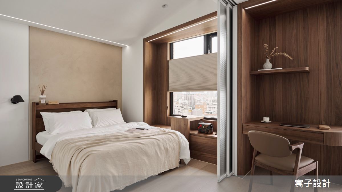 20坪毛胚屋＿北歐風臥室臥榻案例圖片＿寓子設計＿寓子_歸心之10