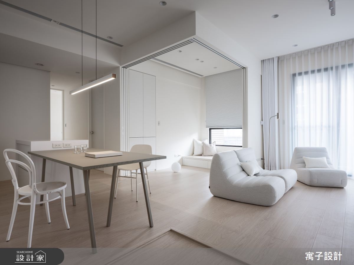20坪新成屋(5年以下)＿北歐風客廳餐廳案例圖片＿寓子設計＿寓子_W House之1