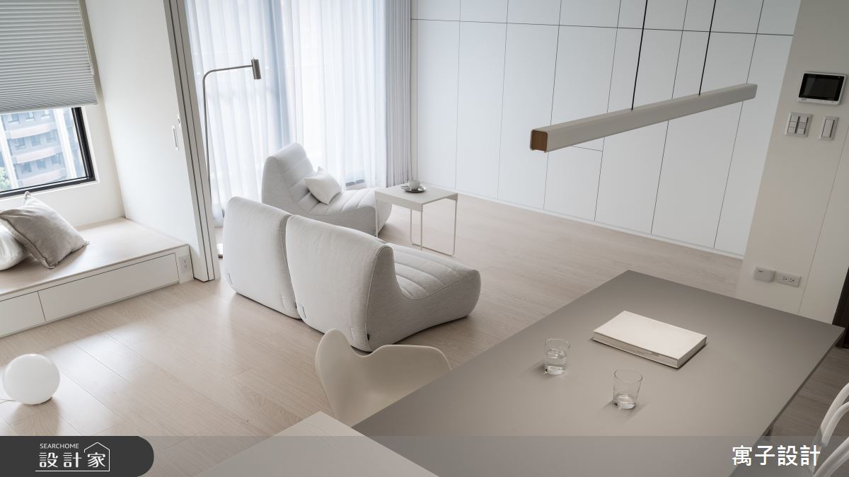 20坪新成屋(5年以下)＿北歐風客廳臥榻多功能室案例圖片＿寓子設計＿寓子_W House之5