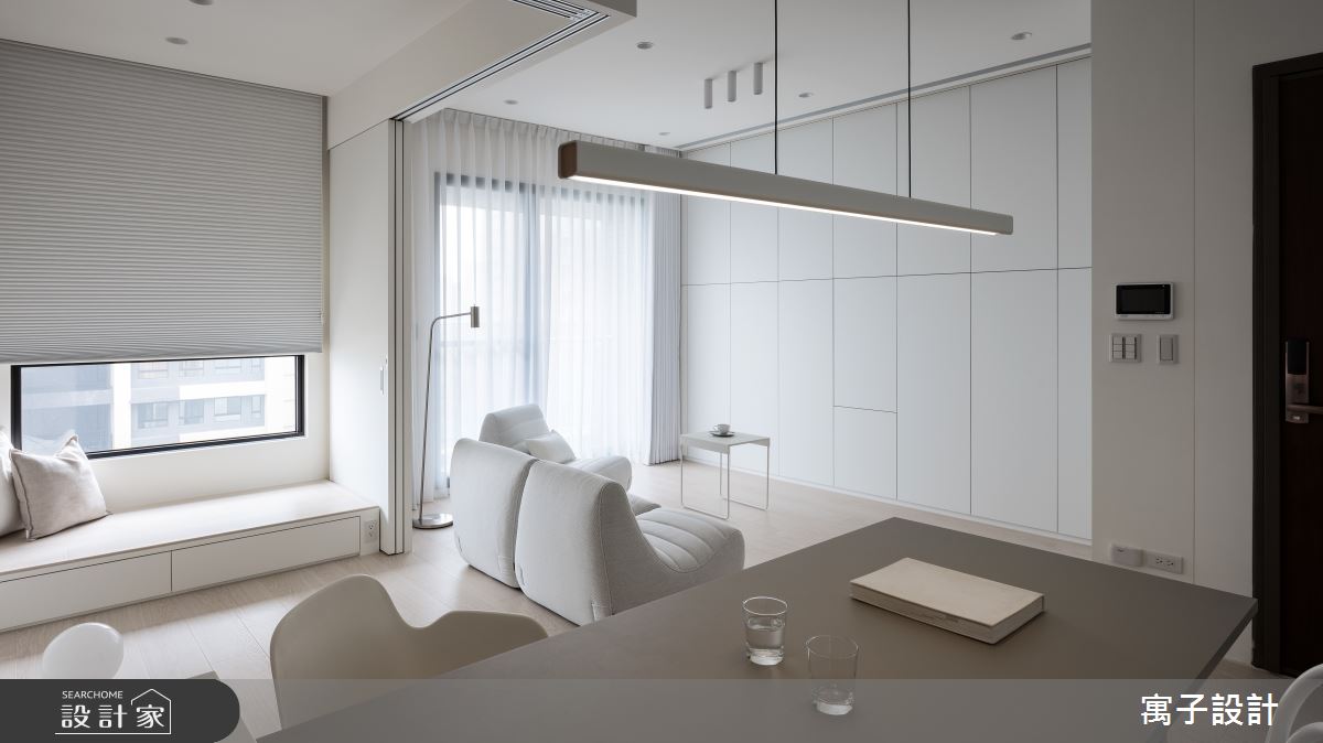 20坪新成屋(5年以下)＿北歐風客廳臥榻多功能室案例圖片＿寓子設計＿寓子_W House之6