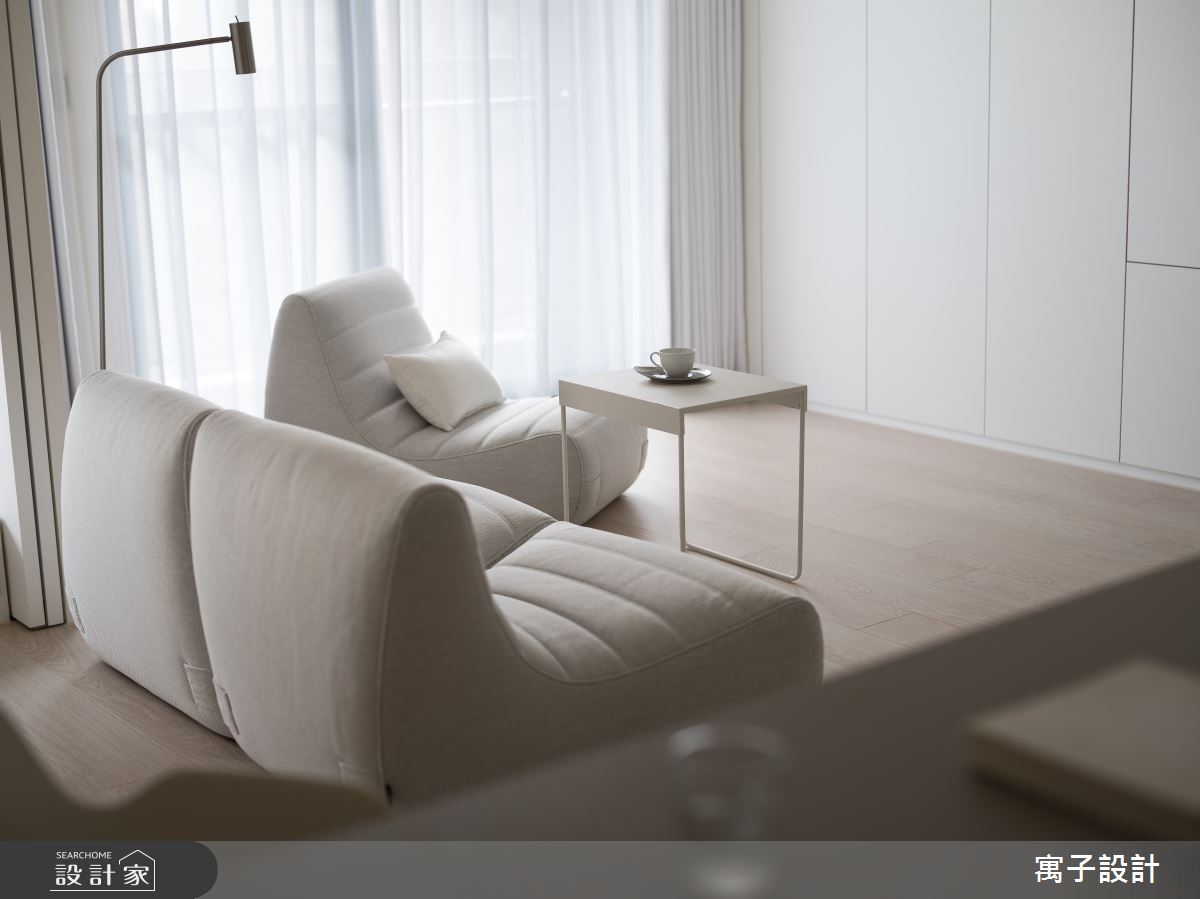 20坪新成屋(5年以下)＿北歐風客廳案例圖片＿寓子設計＿寓子_W House之7