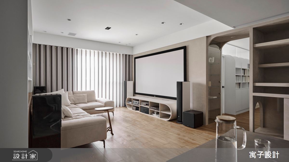 42坪新成屋(5年以下)＿北歐風客廳案例圖片＿寓子設計＿寓子_同在之6