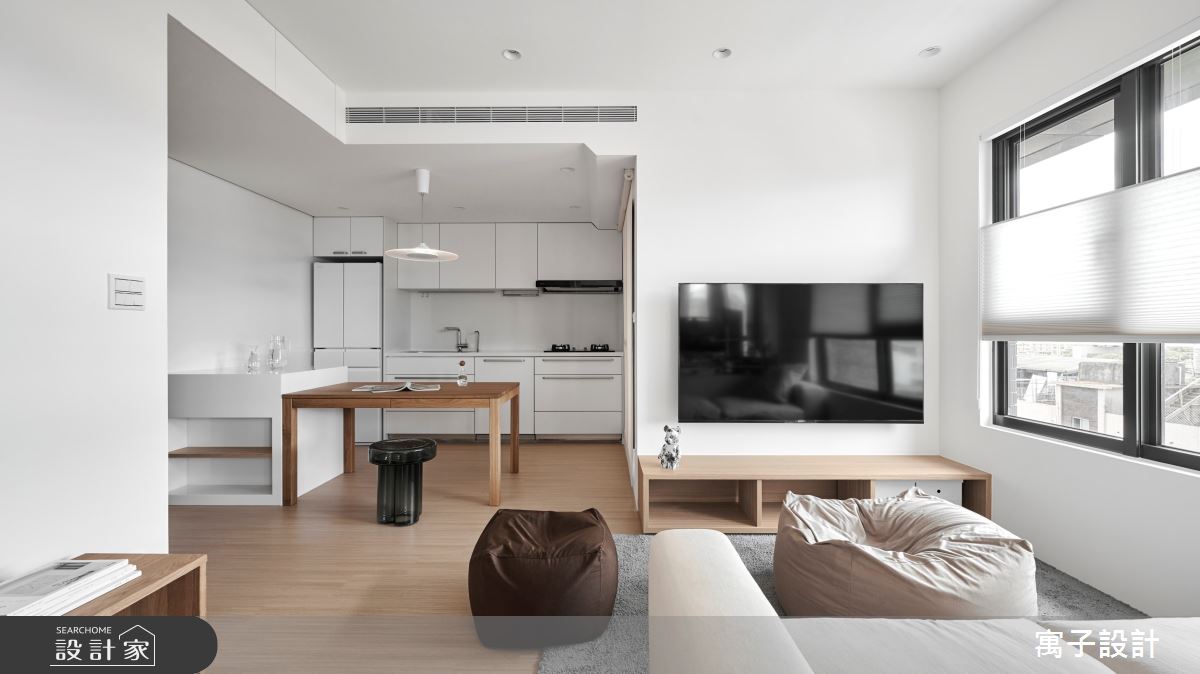24坪新成屋(5年以下)＿北歐風客廳案例圖片＿寓子設計＿寓子_日間之4