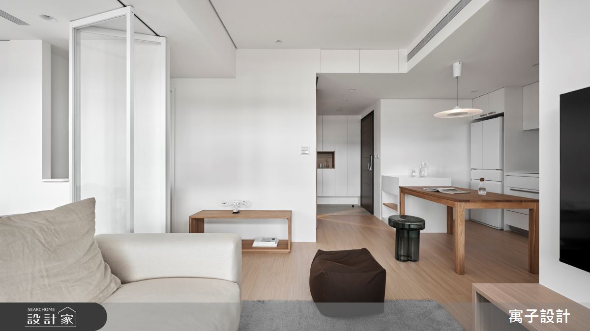 24坪新成屋(5年以下)＿北歐風客廳案例圖片＿寓子設計＿寓子_日間之5