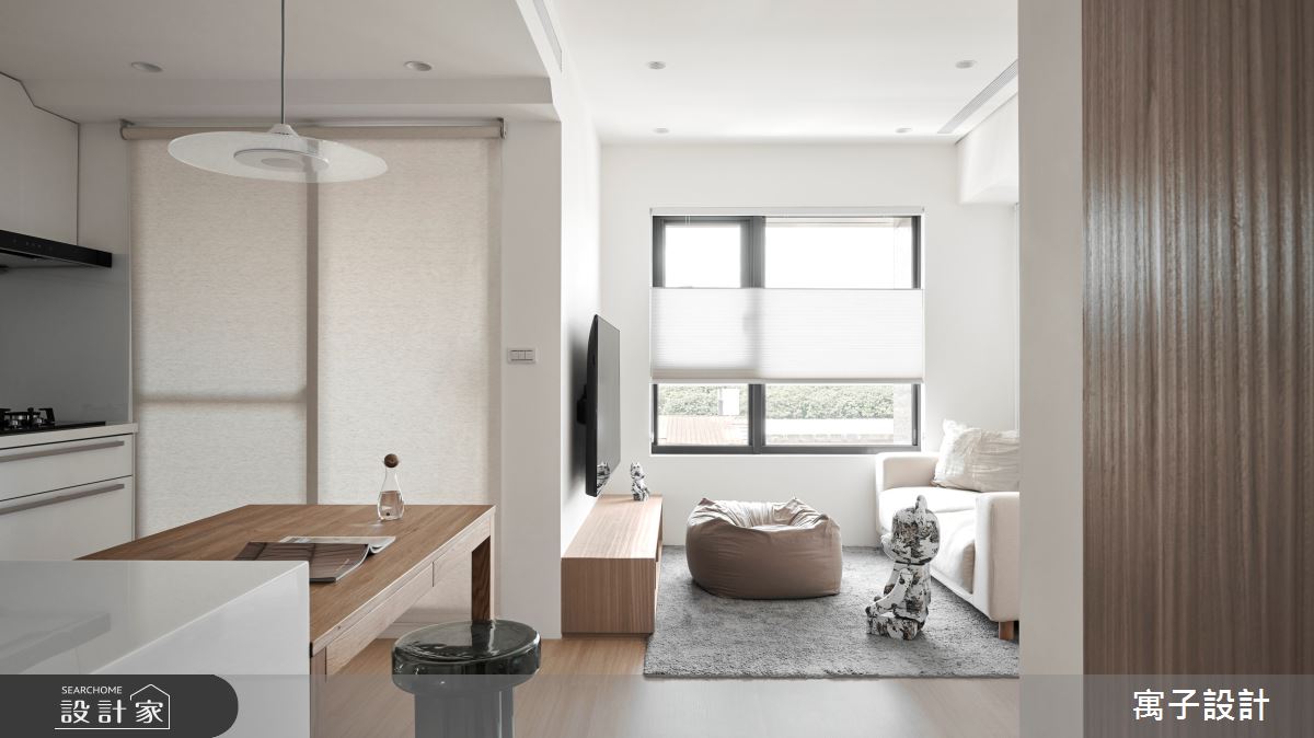 24坪新成屋(5年以下)＿北歐風客廳案例圖片＿寓子設計＿寓子_日間之6