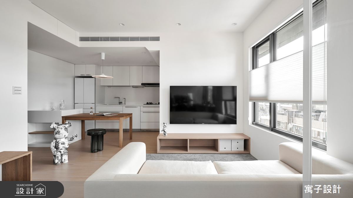 24坪新成屋(5年以下)＿北歐風客廳案例圖片＿寓子設計＿寓子_日間之9