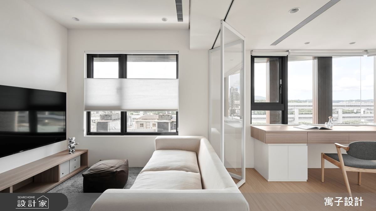 24坪新成屋(5年以下)＿北歐風客廳案例圖片＿寓子設計＿寓子_日間之13