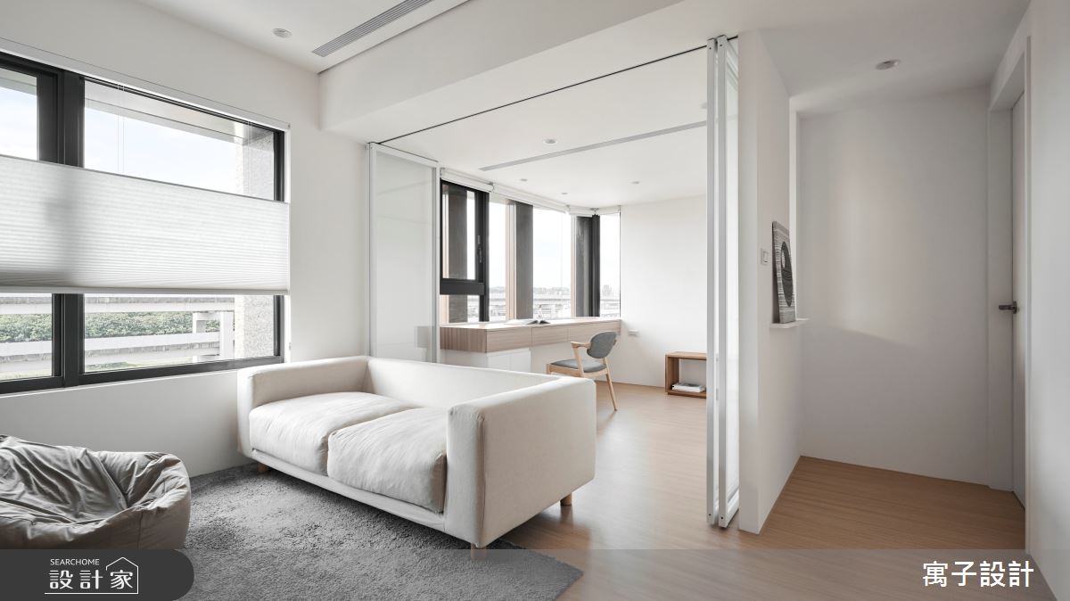 24坪新成屋(5年以下)＿北歐風客廳案例圖片＿寓子設計＿寓子_日間之15
