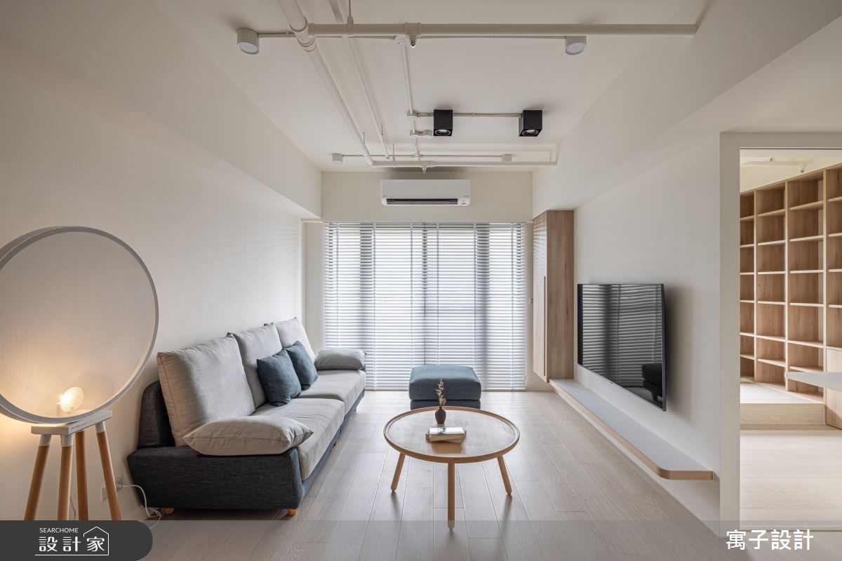 30坪新成屋(5年以下)＿北歐風客廳案例圖片＿寓子設計＿寓子_窩窩暖心之4
