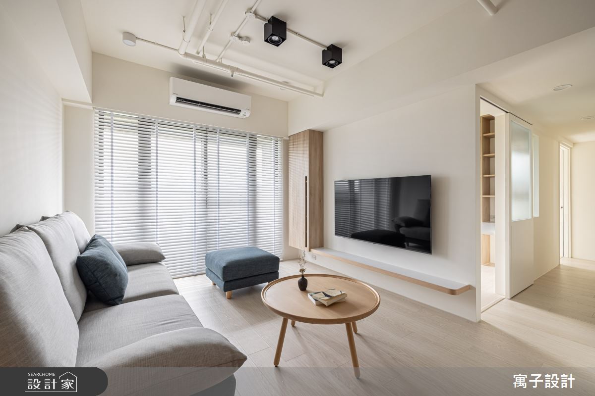 30坪新成屋(5年以下)＿北歐風客廳案例圖片＿寓子設計＿寓子_窩窩暖心之5