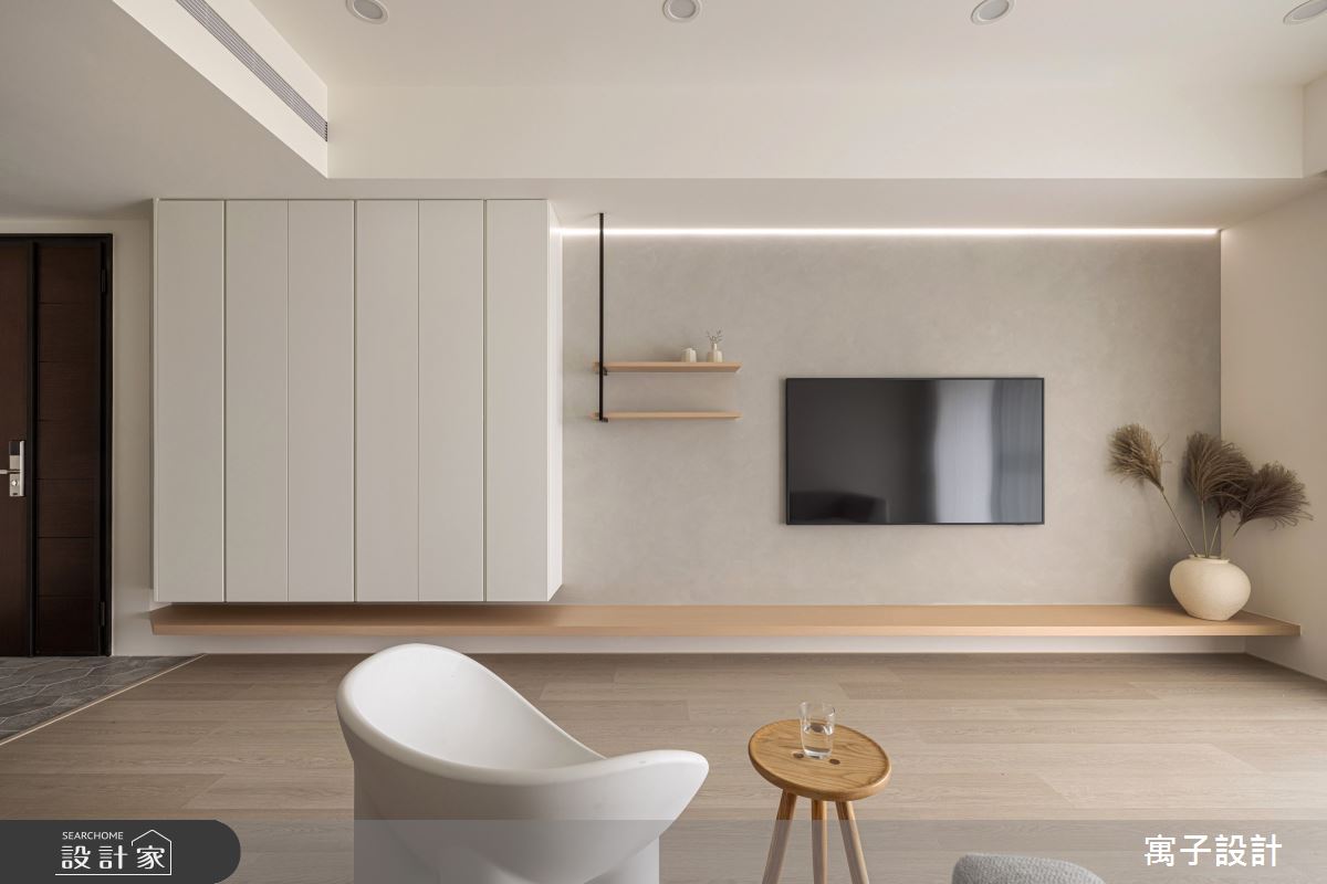 28坪新成屋(5年以下)＿北歐風客廳案例圖片＿寓子設計＿寓子_漾漾之4