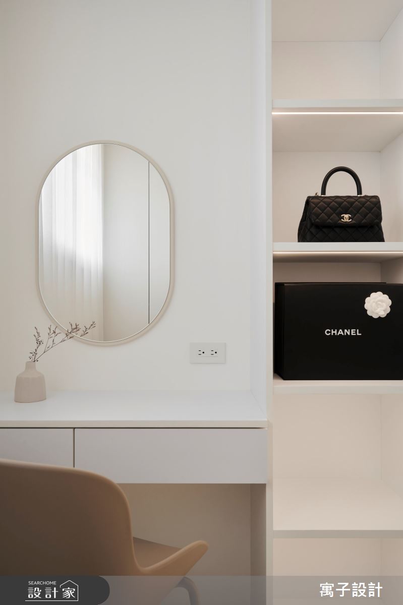 26坪新成屋(5年以下)＿北歐風更衣間案例圖片＿寓子設計＿寓子_彼方之14