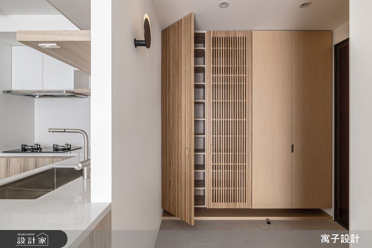 56坪新成屋(5年以下)＿北歐風玄關案例圖片＿寓子設計＿寓子_脈脈之2